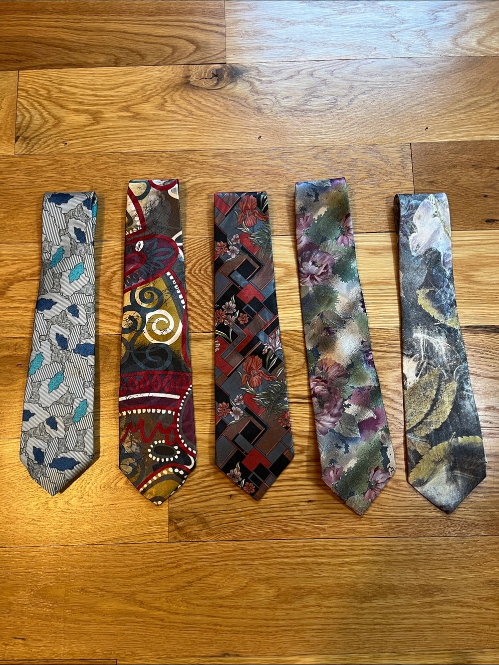 Vintage Designer Collection Ties, Lot of 5